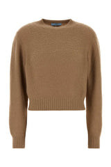 Women's Cashmere Crew-Neck Sweater Beige