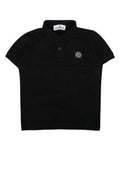 Boys' Polo Black Elastane Cotton