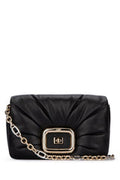 Women's Shoulder Bag Black Nappa Dream Heavy