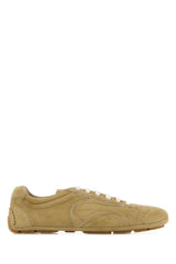 Women's Beige Suede Montecarlo Sneakers Ecru Ecru'