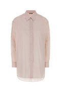 Women's Lightweight Cotton Muslin Shirt Pink