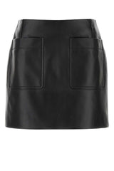 Women's Nappa Skirt Black Lamb