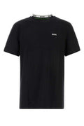 Men's Pique T-Shirt Black Cotton
