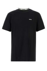 Men's Pique T-Shirt Black Cotton