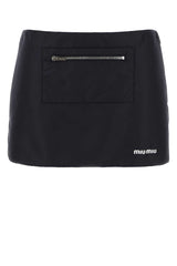 Women's Mini Skirt Navy Recycled Nylon