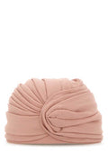 Women's Turbante Virgin Wool Turban Winter Hat Pink