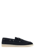 Men's Suede Boat Shoe Loafer Navy