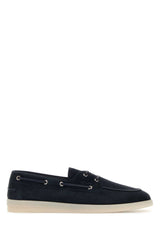 Men's Suede Boat Shoe Loafer Navy