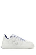 Men's White Leather Stock Sneakers