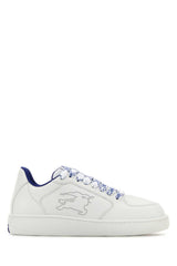 Men's White Leather Stock Sneakers