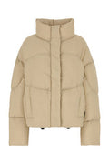 Women's Down Jacket Beige Papadding Feather