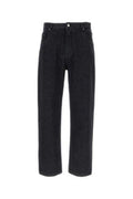 Men's Indigo Jeans Black Cotton