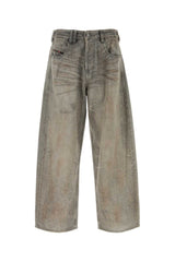 Men's Jeans Gray Cotton Hemp