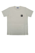 Boys' Cotton Logo-Patch T-Shirt Beige