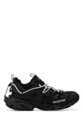 Women's Track Sneaker Black Polyurethane Polyester Nylon