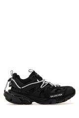 Women's Track Sneaker Black Polyurethane Polyester Nylon