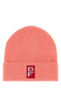 Women's Alpaca Knit Beanie Pink Nylon Wool