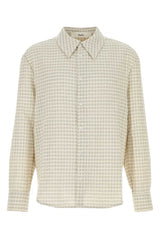Men's Wes Shirt Beige Cotton Nylon