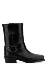 Women's Rockstud Boots Black Leather