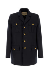 Men's Collection Blazer Navy Virgin Wool Blazers