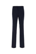 Men's 90s Fit Trousers Navy Wool