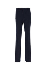 Men's 90s Fit Trousers Navy Wool