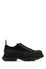 Women's Black Canvas Tread Slick Sneakers Blackblack