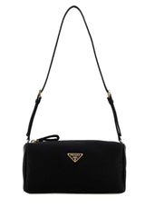 Women's Satin Shoulder Bag Black