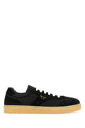 Men's Suede And Re-Nylon Sneaker Black