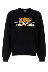 Men's Paris Sweater Black Wool Cotton