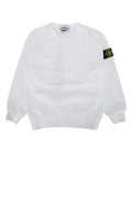 Boys' Logo-Patch Cotton Sweatshirt White Sweater