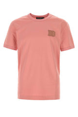 Men's Dark Pink Cotton T-Shirt Rosapolverescuro Exterior