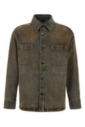 Men's Denim Jacket Brown Cotton