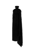 Women's Dress Black Viscose Acetate