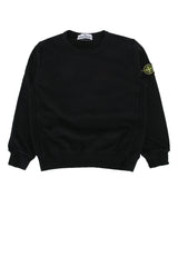 Boys' Logo-Embroidered Cotton Sweatshirt Black Sweater