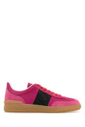 Men's Pink Suede And Fabric Upvillage Sneakers Pinkorchidbrlilacneronecoralreda