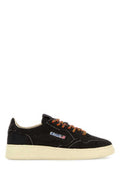 Women's Dark Brown Calf Hair Medalist Sneakers Pe03 Cow Leather