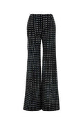 Women's Pois Trousers Black Silk