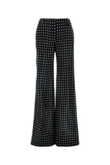 Women's Pois Trousers Black Silk
