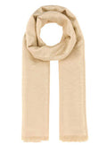 Women's Toute Scarf Beige Silk Wool