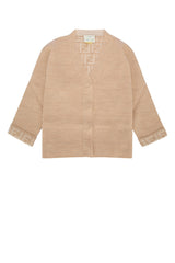 Boys' Wool Cardigan Beige