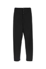 Men's Silk Satin Trousers Black