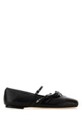Women's Loli Ballerina Black Leather Salpa