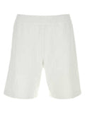 Men's White Cotton Bermuda Shorts Exterior