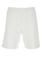 Men's White Cotton Bermuda Shorts Exterior