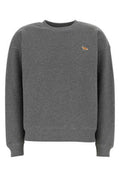 Women's Baby Fox Comfort Sweatshirt Gray Cotton Sweater