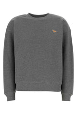 Women's Baby Fox Comfort Sweatshirt Gray Cotton Sweater