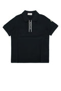 Boys' Ss Polo Black Base Fabric: Cotton T-shirts And Polos