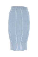 Women's Azzurra Skirt Blue Cotton