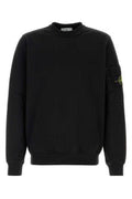 Men's Cotton-Jersey Sweatshirt Black Sweater